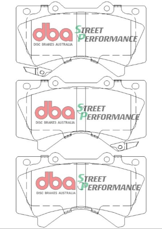 DBA 07-18 Toyota Tundra SP Performance Front Brake Pads - Bull Strap