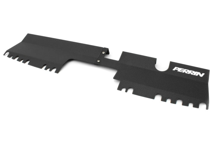 PERRIN 15-21 Subaru WRX/STI Radiator Shroud (With/Without OEM Intake Scoop) - Black - Bull Strap