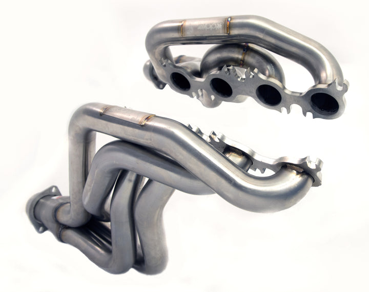 Kooks 2020 Mustang GT500 5.2L 2in x 3in SS Headers w/GREEN Catted Connection Pipe - Bull Strap