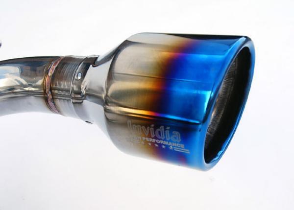 Invidia Subaru BRZ / Scion FRS Q300 w/ Rolled Titanium Tips Cat- Back Exhaust (Blue Edge) - Bull Strap