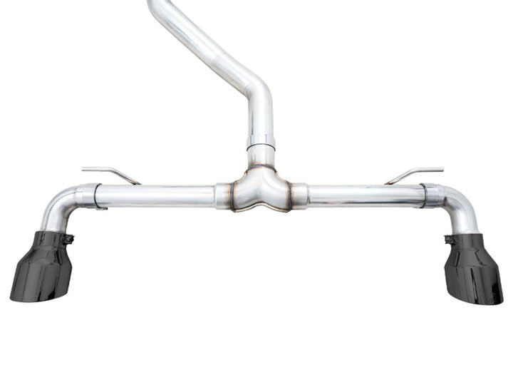 AWE 2022 VW GTI MK8  Track Edition Exhaust - Diamond Black Tips - Bull Strap