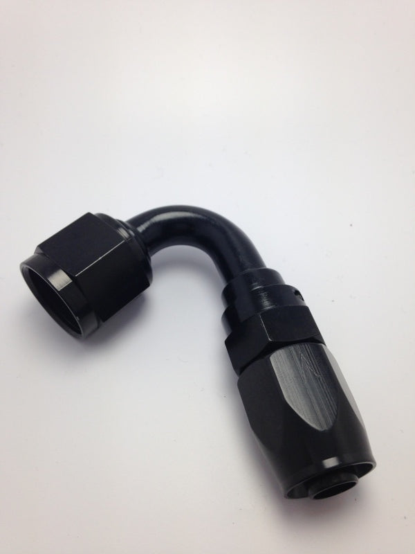 Fragola -10AN x 120 Degree Pro-Flow Hose End - Black - Bull Strap