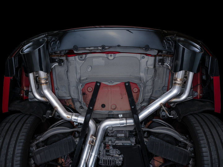 AWE Tuning 21-23 Audi C8 RS6/RS7 SwitchPath Cat-back Exhaust - Diamond Black Tips - Bull Strap