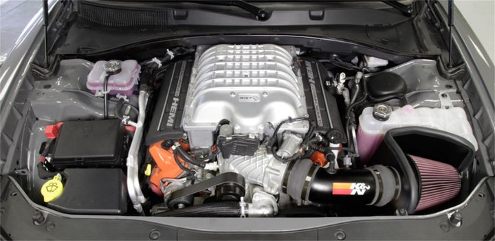 K&N 2017 Dodge Challenger Hellcat SC V8-6.2L F/l Typhoon Air Intake - Bull Strap
