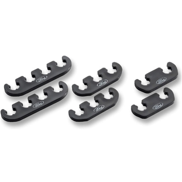 Ford Racing Wire Dividers 4 to 3 to 2 - Black w/ White Ford Logo - Bull Strap