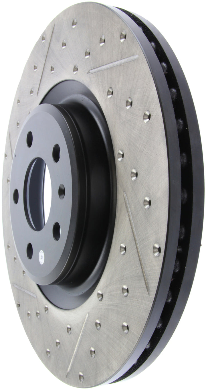 StopTech Slotted & Drilled Sport Brake Rotor - Bull Strap