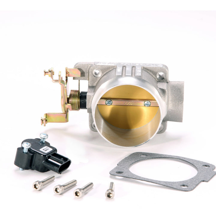 BBK 90-95 Ford 4.6L 2V 75mm Throttle Body BBK Power Plus Series (CARB EO 97-01 Only) - Bull Strap