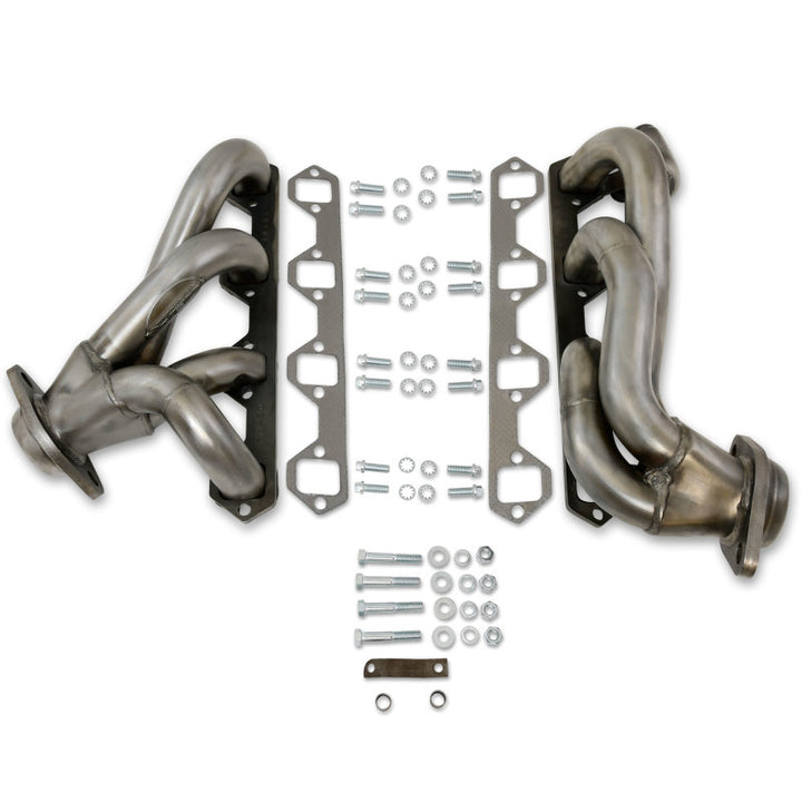 JBA 87-96 Ford F-150 5.8L SBF 1-5/8in Primary Raw 409SS Cat4Ward Header - Bull Strap
