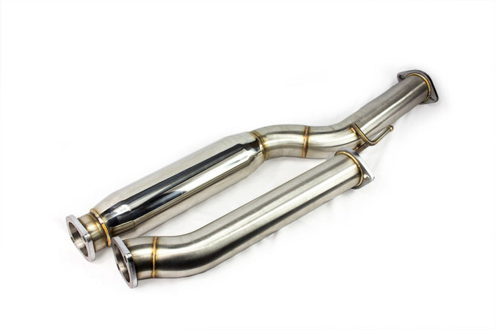 ISR Performance GT Single Exhaust - 2009+ Hyundai Genesis Coupe 2.0T - Burnt Tips - Bull Strap