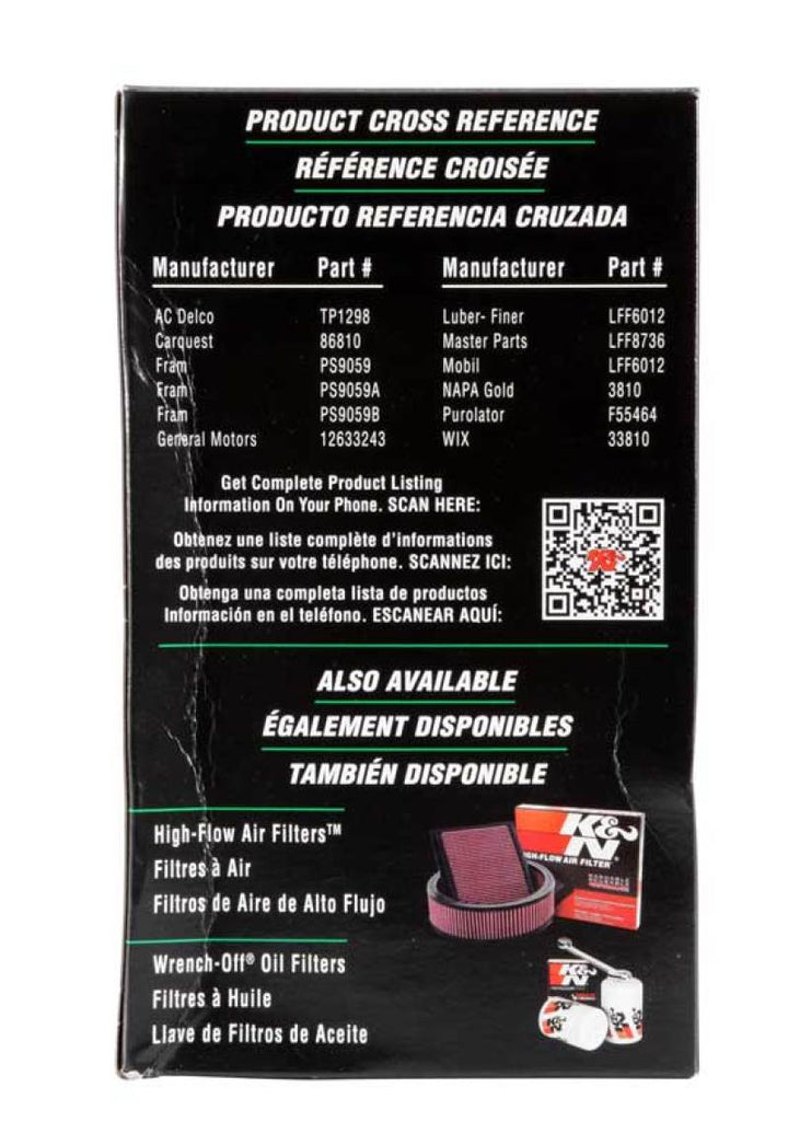 K&N Cellulose Media Fuel Filter 3.5in OD x 6.281in L - Bull Strap