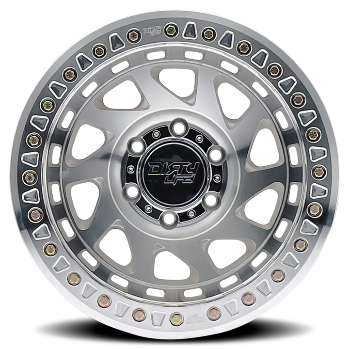 Dirty Life 9313 Enigma Race 17x9 / 6x139.7 BP / -38mm Offset / 106mm Hub Machined Wheel - Bull Strap