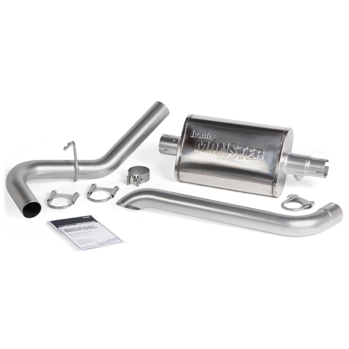 Banks Power 87-01 Jeep 4.0L Cherokee Monster Exhaust System - Bull Strap