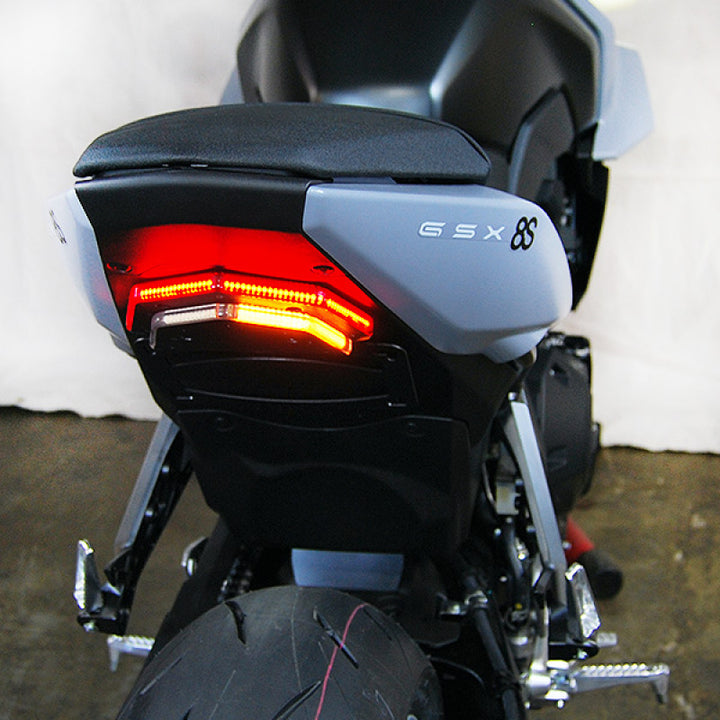 New Rage Cycles 23+ Suzuki GSX-8S Fender Eliminator Tucked - Bull Strap