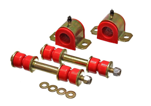 Energy Suspension 95-00 Toyota Pickup 2WD (Exc T-100/Tundra) Red 25mm Front Sway Bar Bushing Set - Bull Strap