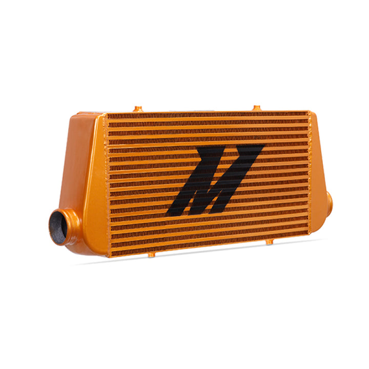 Mishimoto Universal Silver R Line Intercooler Overall Size: 31x12x4 Core Size: 24x12x4 Inlet / Outle - Bull Strap