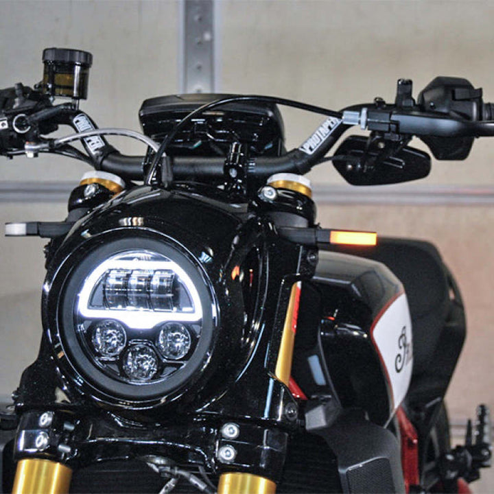 New Rage Cycles 19+ Indian FTR 1200 Front Turn Signals - Bull Strap