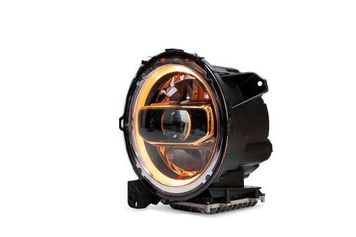 DV8 Offroad 2018+ Jeep Wrangler JL/Gladiator LED Projector Headlights - Bull Strap