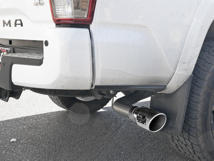 aFe MACH Force-Xp 2-1/2in 304 SS Cat-Back Exhaust w/ Polished Tips 2016+ Toyota Tacoma 2.7L/3.5L - Bull Strap