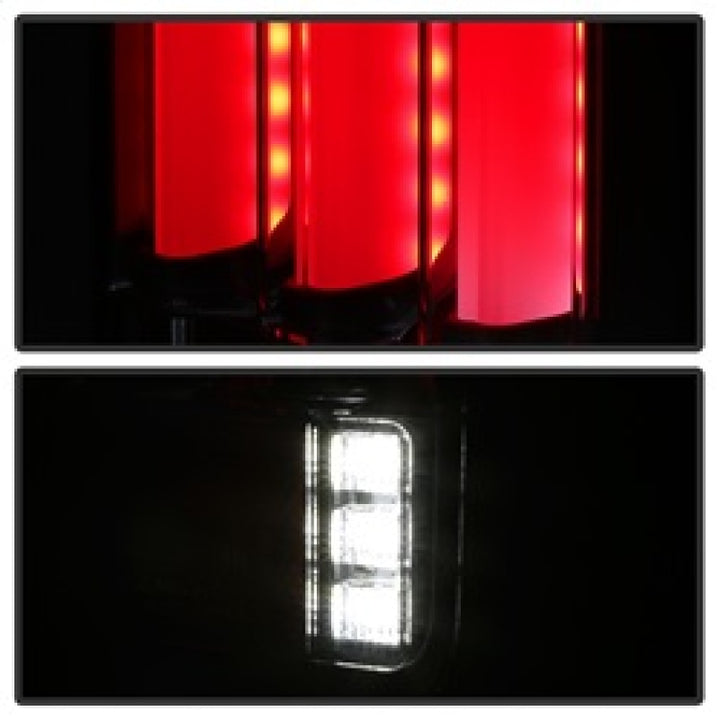Spyder 07-16 Jeep Wrangler Version 2 Light Bar LED Tail Lights - Smoke (ALT-YD-JWA07V2-LBLED-BSM) - Bull Strap