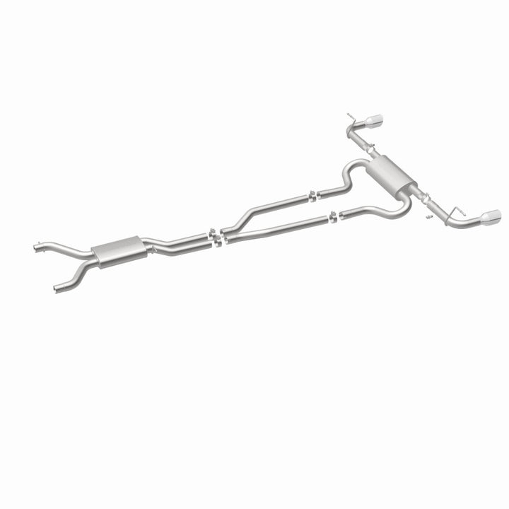 MagnaFlow 07 Audi Q7 V8 4.2L Dual Split Rear Exit Stainless Cat-Back Perf Exhaust - Bull Strap