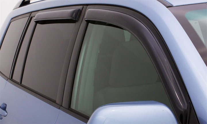 AVS 20-23 Kia Soul Ventvisor Outside Mount Front & Rear Window Deflectors 4pc - Smoke - Bull Strap