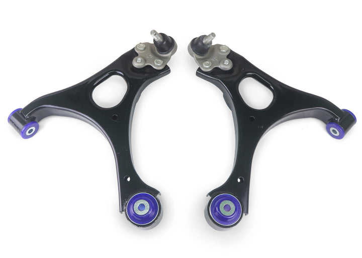 SuperPro 06 Honda Civic DX Front Lower Control Arm Set W/ Bushings - Bull Strap