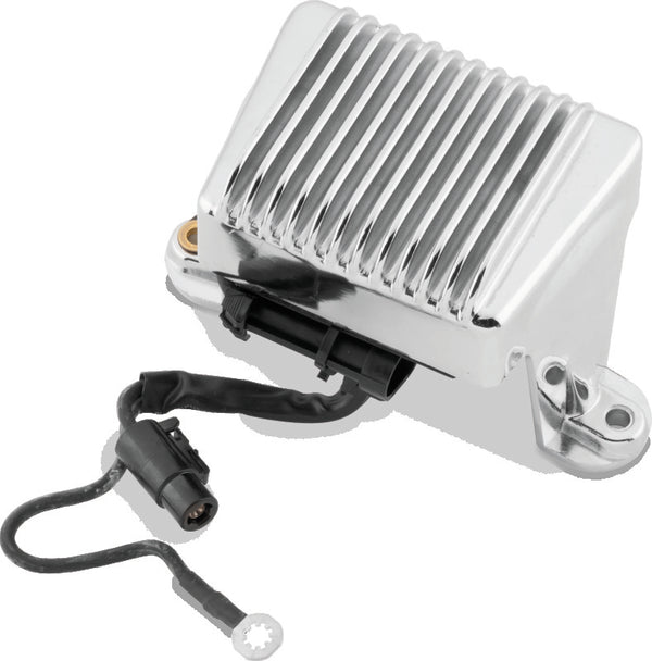 Twin Power 04-05 FLH FLT Voltage Regulator Chrome Replaces H-D 74505-04 - Bull Strap