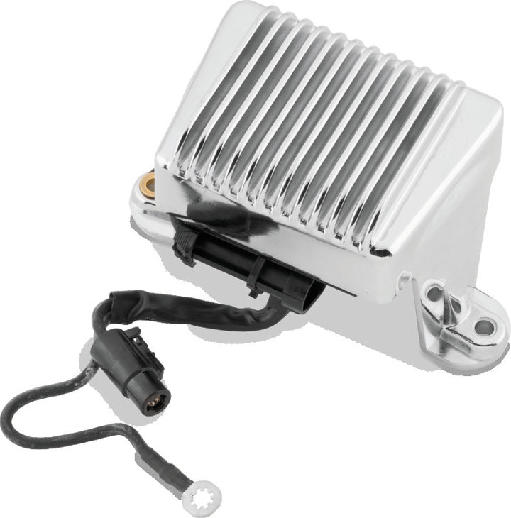 Twin Power 04-05 FLH FLT Voltage Regulator Chrome Replaces H-D 74505-04 - Bull Strap