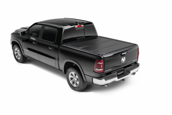 UnderCover 03-20 Dodge Ram 1500/2500 (w/o Rambox) 6.4ft Ultra Flex Bed Cover - Matte Black Finish - Bull Strap