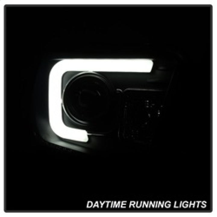 Spyder Toyota Tundra 2014-2016 Projector Headlights Light Bar DRL Black Smoke PRO-YD-TTU14-DRL-BSM - Bull Strap