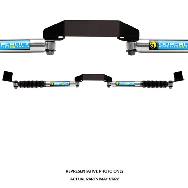Superlift 99-04 Ford F-250/350 4WD Dual Steering Stabilizer Kit - SR SS by Bilstein (Gas) - Bull Strap