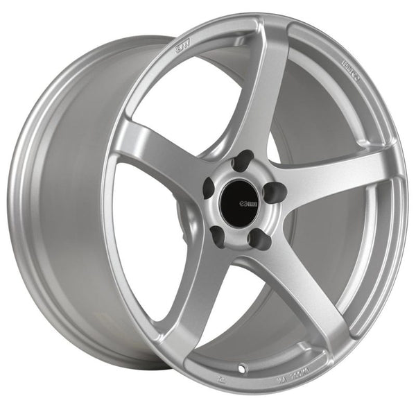 Enkei Kojin 17x8 35mm Offset 5x114.3 Bolt Pattern 72.6mm Bore Dia Matte Silver Wheel - Bull Strap