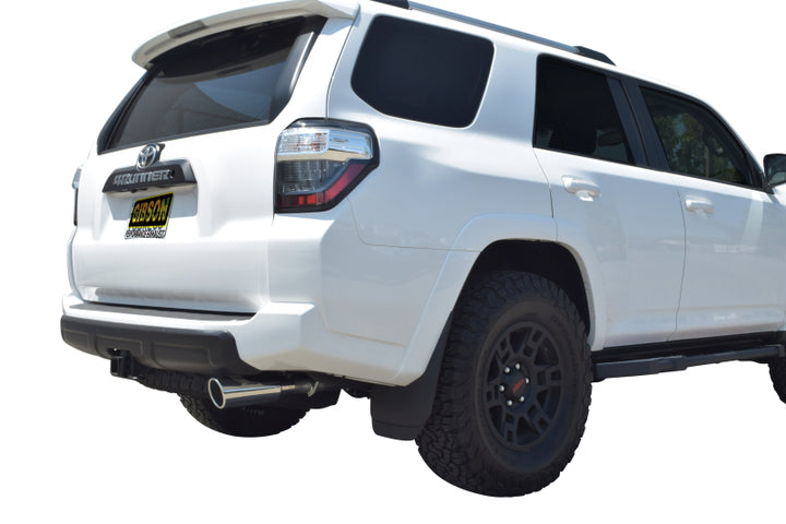 Gibson 04-22 Toyota 4Runner LImited 4.0L 2.5in Cat-Back Single Exhaust - Aluminized - Bull Strap