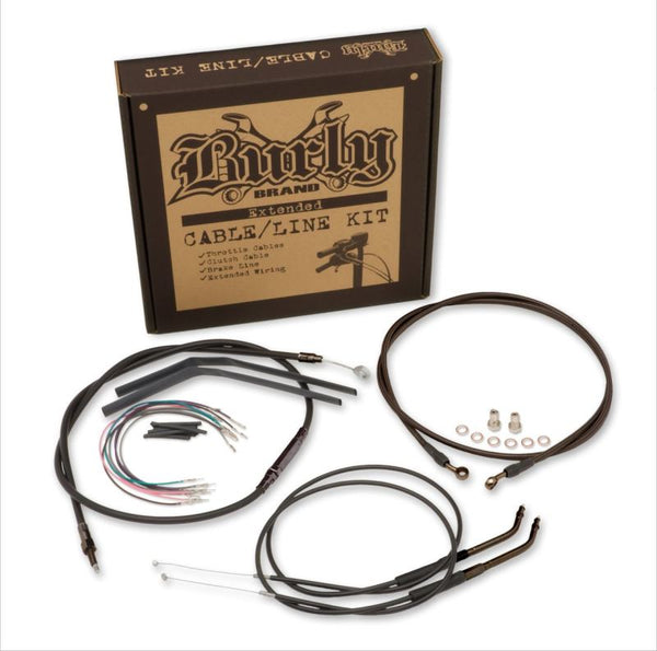 Burly Brand FXD Control Kit 16in Ape - Bull Strap