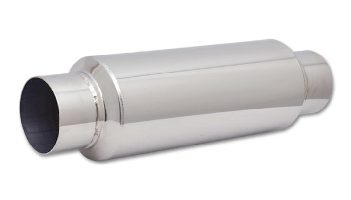 Vibrant SS Resonator (Standard Design) 3.5in inlet/outlet x 18in long w/5in OD resonator body - Bull Strap