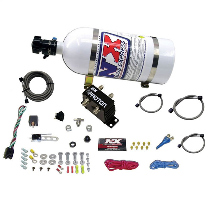 Nitrous Express Proton Plus Nitrous Kit w/10lb Bottle - Bull Strap