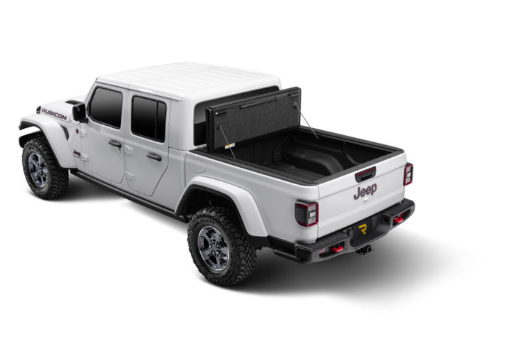 UnderCover 2020 Jeep Gladiator 5ft Ultra Flex Bed Cover - Matte Black Finish - Bull Strap