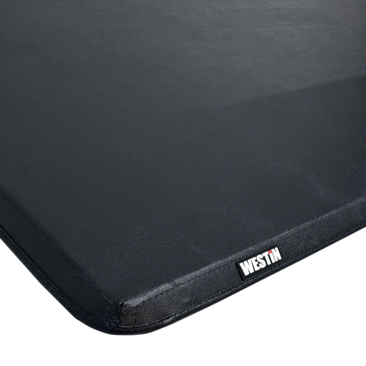 Westin 15-25 Ford F-150 (excluding Lightning) 5.5ft Bed Soft Tri-Fold Tonneau Cover - Black - Bull Strap