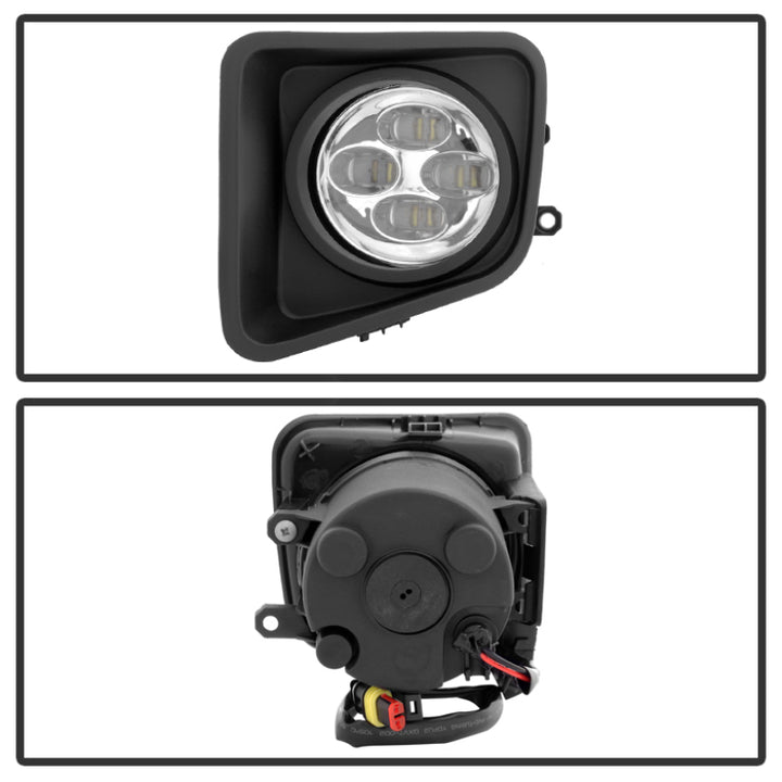 Spyder Toyota Tundra 2014-2016 Daytime DRL LED Running Fog Lights w/Switch Clear FL-DRL-TTU14-C - Bull Strap