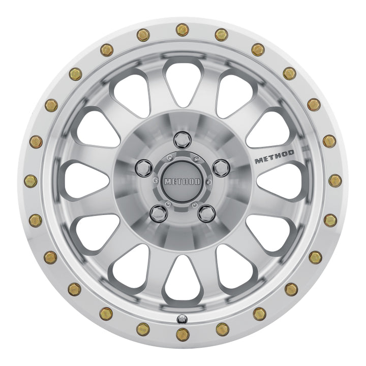 Method MR304 Double Standard 17x8.5 0mm Offset 5x5.5 108mm CB Machined/Clear Coat Wheel - Bull Strap