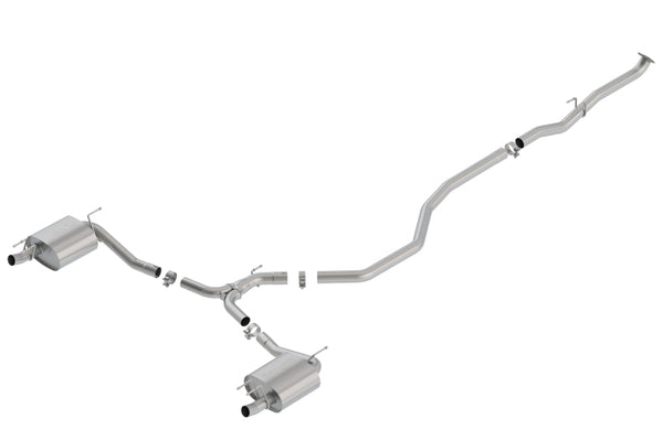 Borla 18-19 Honda Accord Sport 2.0L Turbo FWD AT/MT 4DR 2.25in/2.75in S-Type Catback Exhaust - Bull Strap