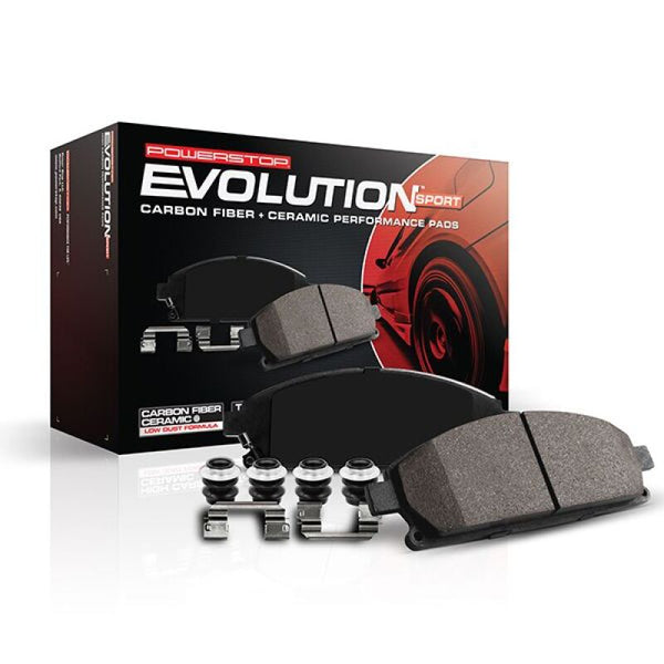 Power Stop 2024+ Ford Mustang Front Z23 Evolution Brake Pads w/Hardware - Bull Strap