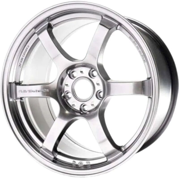 Gram Lights 57DR 18x9.5 +38 5-114.3 Grace Silver Wheel - Bull Strap