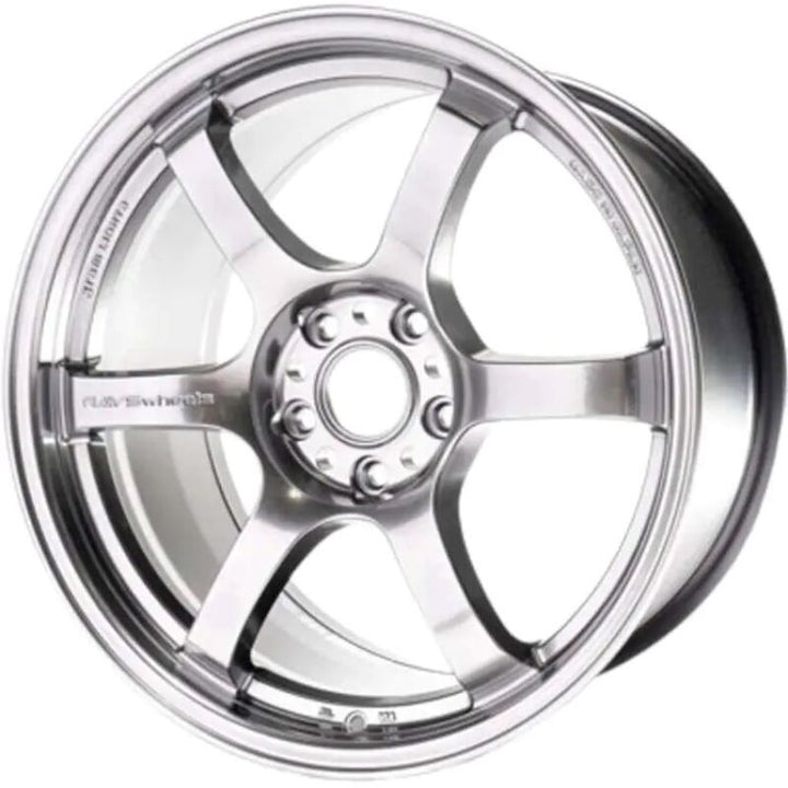 Gram Lights 57DR 18x9.5 +38 5-114.3 Grace Silver Wheel - Bull Strap