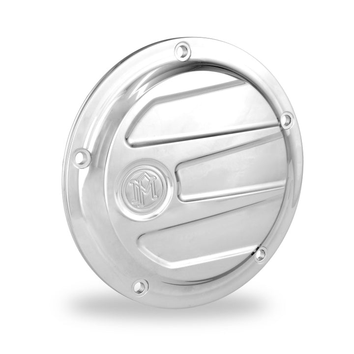 Performance Machine Scallop Derby Cover - Chrome - Bull Strap