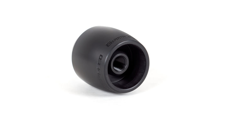 GrimmSpeed Stubby Shift Knob Black Delrin - M12x1.25 - Bull Strap