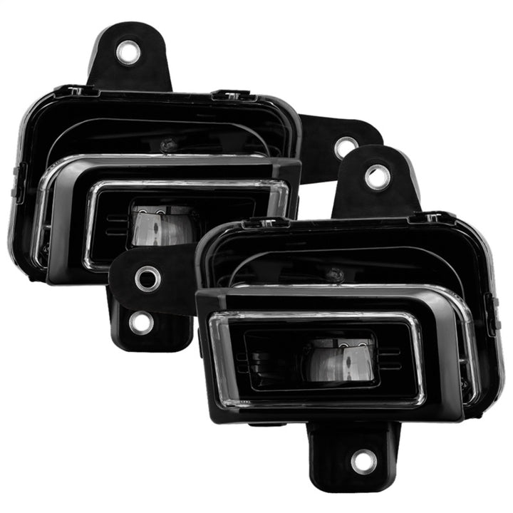 Spyder 23-25 GMC Sierra 1500 OEM Style LED Fog Light w/ Switch - Clear (FL-GS2023-LED-C) - Bull Strap