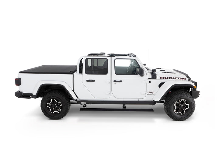 AMP Research 20-24 Jeep JT Gladiator (Launch/Overlnd/Rubicon/Sport/Sport S) PowerStep XL - Black - Bull Strap