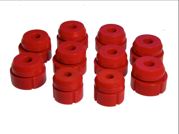 Prothane 80-96 Ford Bronco 2wd/4wd Body Mount - Red - Bull Strap