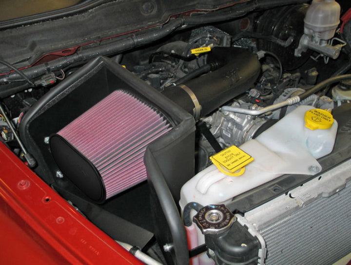 K&N 02-07 Dodge Ram V8-4.7L Performance Intake Kit - Bull Strap